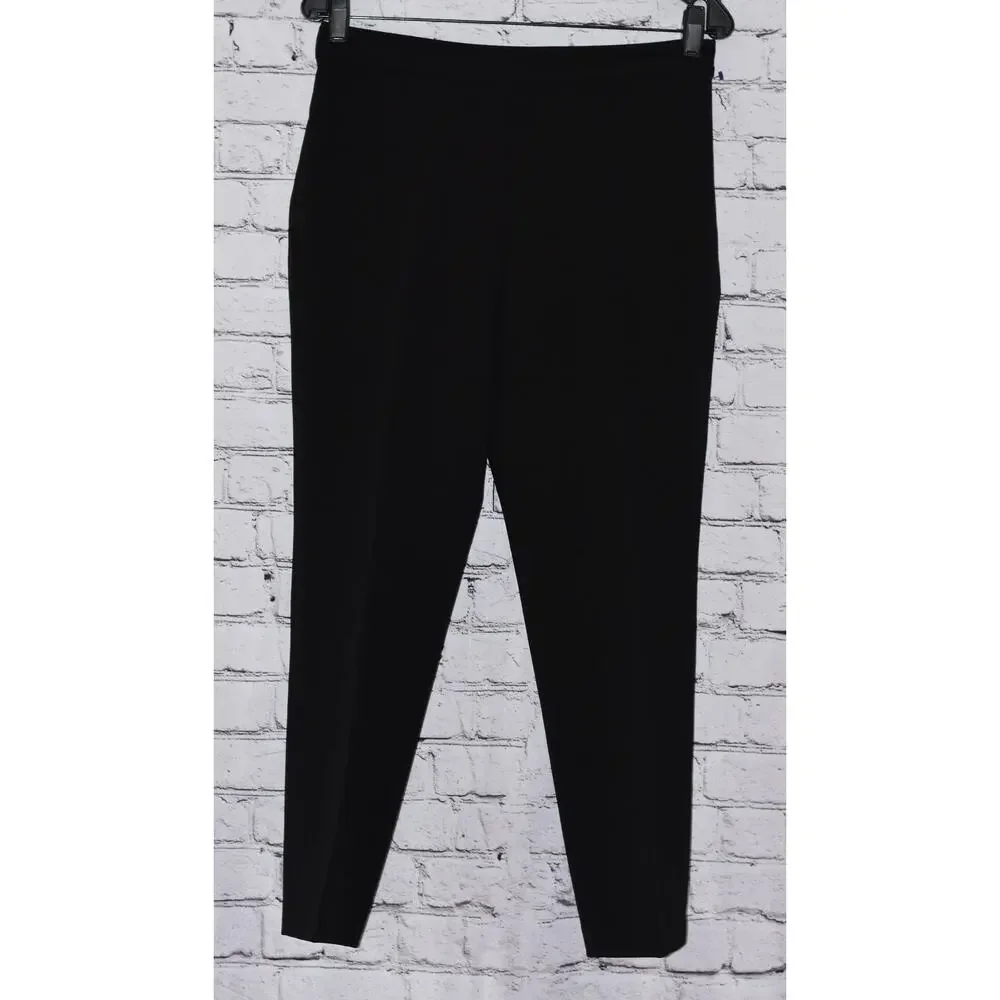 KATE SPADE Black Tapered Leg Form Fitting Dress Pants Trousers Size 6 NWOT